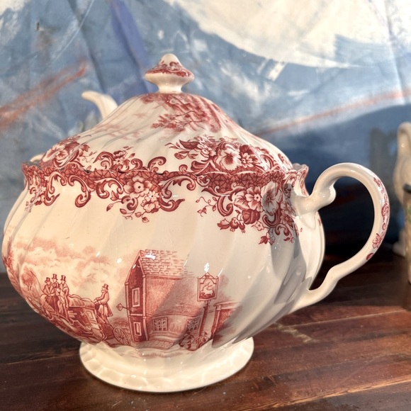 Johnson Bros Coaching Scenes Soup Tureen with lid and ladle. - Picture 6 of 8